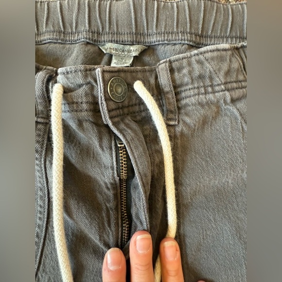 American Eagle Denim Tomgirl Short charcoal gray size 12 - Picture 2 of 10